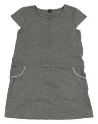 Šedé šaty s kapsami Kiabi