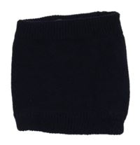 Tmavomodrý pletený podšitý nákrčník 