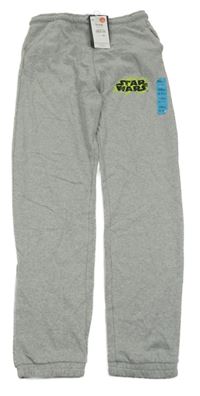 Nové - Šedé tepláky s logem Star Wars Sinsay 