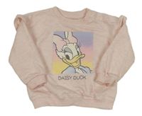 Světlerůžová mikina s Daisy a volánky Disney