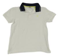 Bílé polo tričko s kotvou Pocopiano