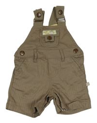 Béžové plátěné laclové kraťasy Smile