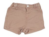 Světlerůžové riflové kraťasy H&M