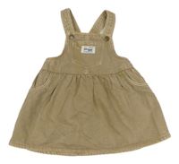 Béžové riflové laclové šaty H&M