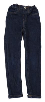 Tmavomodré slim fit rifle H&M