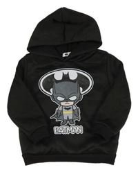 Černá mikina s Batmanem a kapucí Sinsay