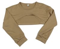 Světlehnědá crop mikina SHEIN