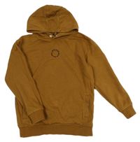 Bronzová mikina s nápisy a kapucí George