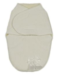 Smetanová vzorovaná zateplená zavinovačka s mašlí Soft Touch