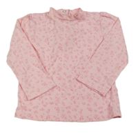 Světlerůžový rolák s kytičkami C&A