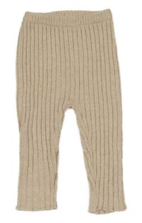 Světlebéžové melírované žebrované kamaše George