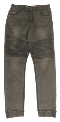 Šedé PULL ON teplákové rifle Denim Co.