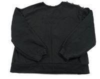 Černá mikina s nápisy a gombíky ZARA