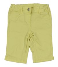 Žluté teplákové riflové kraťasy C&A