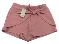 Starorůžové kraťasy s uzlem River Island