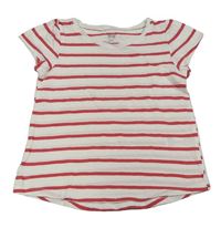 Bílo-červené pruhované tričko zn. H&M