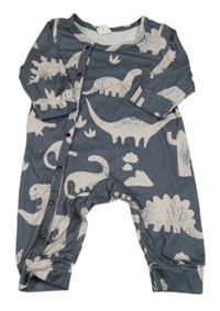 Antracitový overal s dinosaury Shein