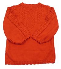 Červená svetrová tunika