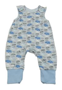 Světlešedé laclové tepláky s hrochy