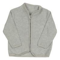 Světlešedá melírovaná fleecová propínací mikina Matalan