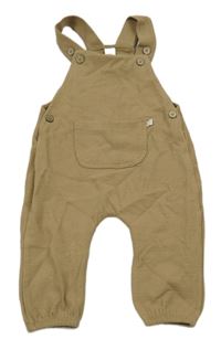 Hnědé žebrované laclové tepláky Topomini