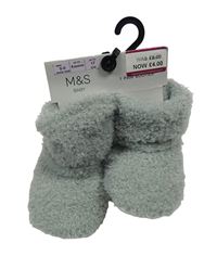 Nové - Šedé chlupaté válenky M&S vel. 17