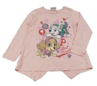 Růžové triko se Skye a Everest Nickelodeon