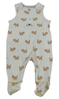 Bílé dupačky s tygry C&A