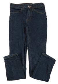 Tmavomodré skinny fit rifle H&M