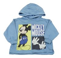 Modrá mikina s Mickeym a kapucí Disney