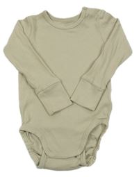 Béžové žebrované body H&M