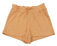 Oranžové žebrované kraťasy Yigga