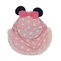 Světlerůžová puntíkatá UV kšiltovka - Minnie Disney