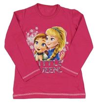 Růžové triko s Frozen
