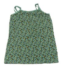 Zelený leopardí top 