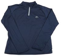 Tmavomodrá funkční thermo mikina Kalenji