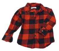 Červeno-černá kostkovaná košile M&Co.