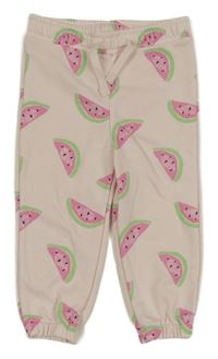 Světlerůžové tepláky s melouny Primark