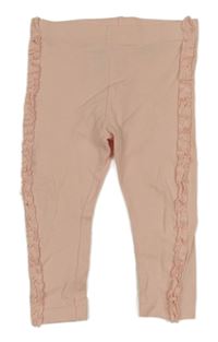 Světlerůžové legíny s nařasením Lupilu