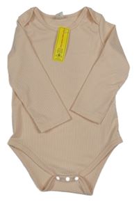 Nové - meruňkové žebrované body shein