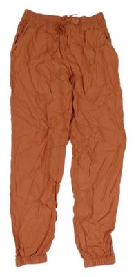 Cihlové lehké kalhoty H&M