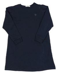 Tmavomodré teplákové šaty 