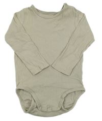 Světlebéžové žebrované body H&M