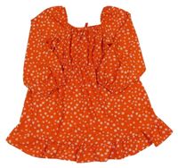 Červené květované lehké šaty Primark