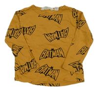 Okrové triko s Batmanem H&M