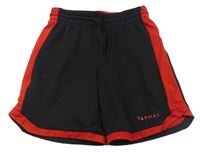 Černo-červené sportovní síťované kraťasy zn. Tarmak