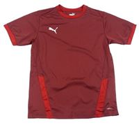 Vínové sportovní tričko s logem Puma