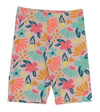 Růžovo-barevné květované elastické kraťasy Matalan