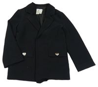 Černé podšité sako se srdíčky River Island