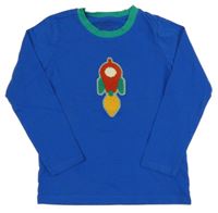 Tmavomodré triko s raketou 